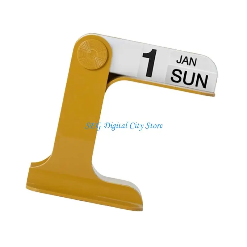 U75B ABS Permanent Calendar with Dates Week and Month Displays for Home Decoration