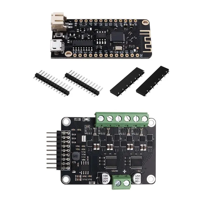 

MKS DUAL FOC V3.2 FOC Shield BLDC Servo Motor Board 3 Phase Brushless Drive Controller ESP32 Simple Development Board