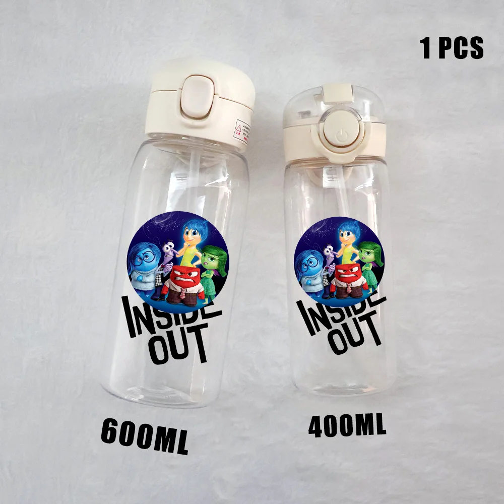 Disney Inside Out 2 Animation Cartoon Outdoor Sports Portable Bottle Cup Joy Sadness Fear Disgust Fitness Cycling Children Gift