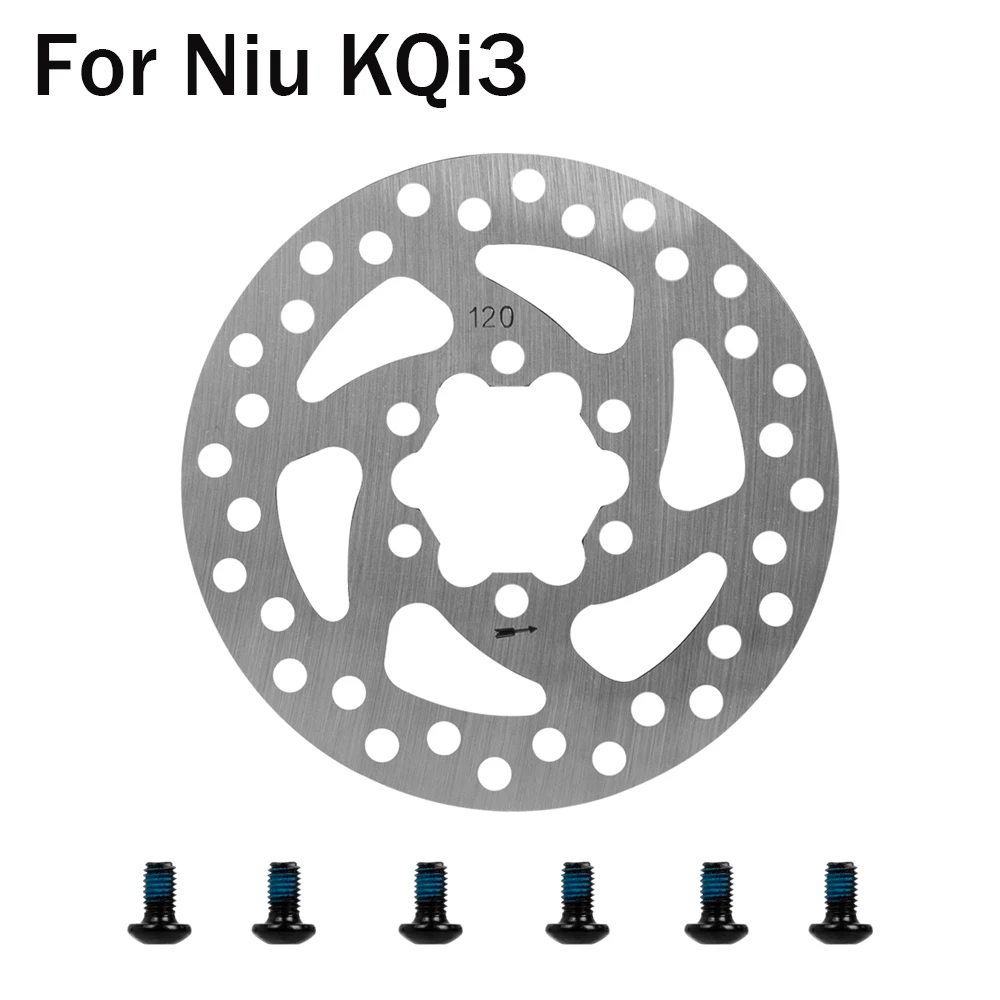 120MM Colorful Silver Brake Disc for NIU KQi3/KQi3 MAX/PRO KQi3 Sport Brake Electric Scooter Stainless Steel Disc Brakes Parts