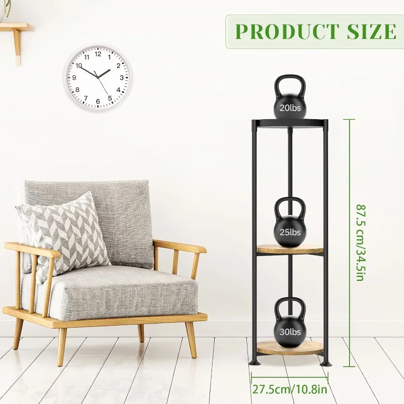 3 Tier Tall Metal Plant Stand Indoor Outdoor, Corner Plant Stands For Indoor Plants Multiple, Heavy Duty Flower Pot Display