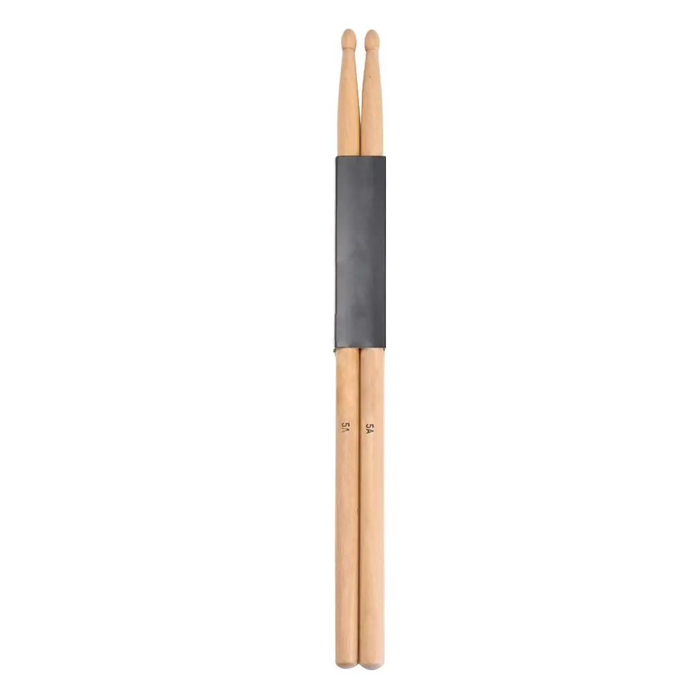 1 Pair Wood Black 5A Drum Sticks Classic Maple Wood Teardrop Head Drumsticks With Carrying Bag Musical Instruments Accessories