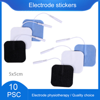 10pcs 2mm Plug Electrode Pads for Pulse Muscle Stimulator Therapy Digital Machine Tens Acupuncture Replacement Patch Massage Pad