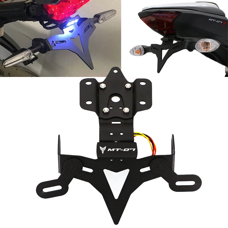 For Yamaha MT 07 MT07 FZ07 2013-2021 2022 2023 Motorcycle Tail Tidy License Plate Holder Fender Eliminator Accesorios Para Moto