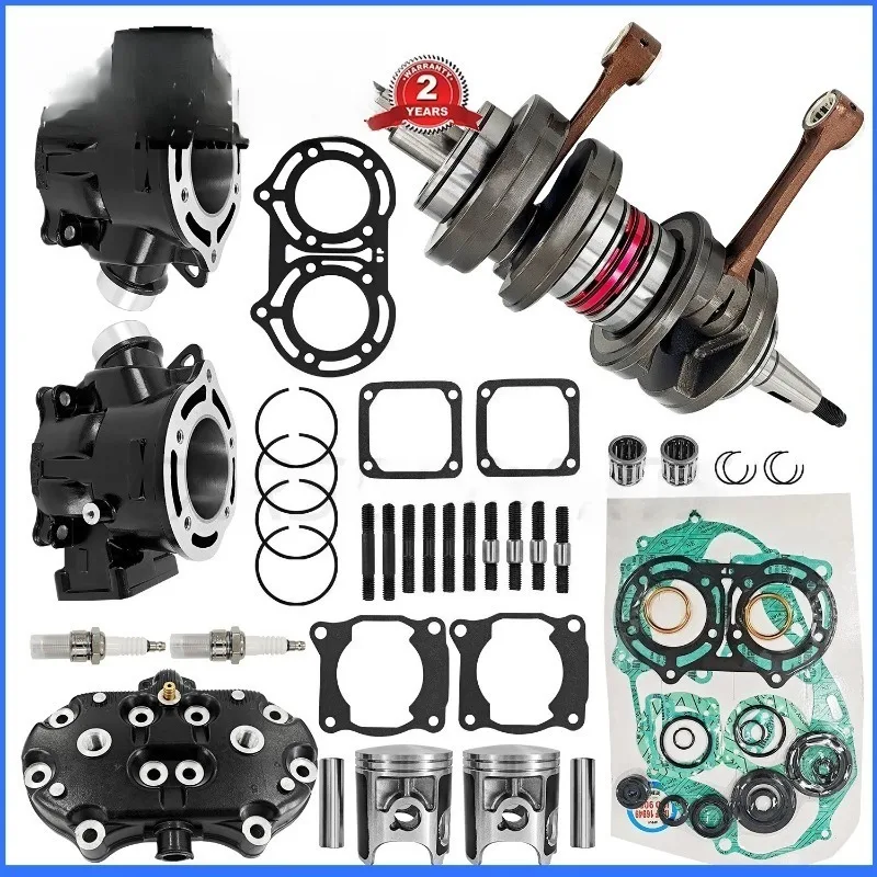 Crankshaft 64mm Cylinder Piston Kit Engine Rebuild Kit for Banshee 350 YFZ350 1987-2006 29L-11400-30-00, - view 3
