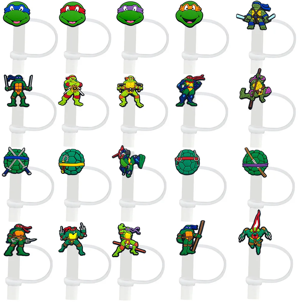 

8-10mm Teenage Mutant Ninja Turtles Straw Cap Dust Cap Cartoon Accessory Y2k Fashion Toys Anime Cartoon Frind Kawaii Cute