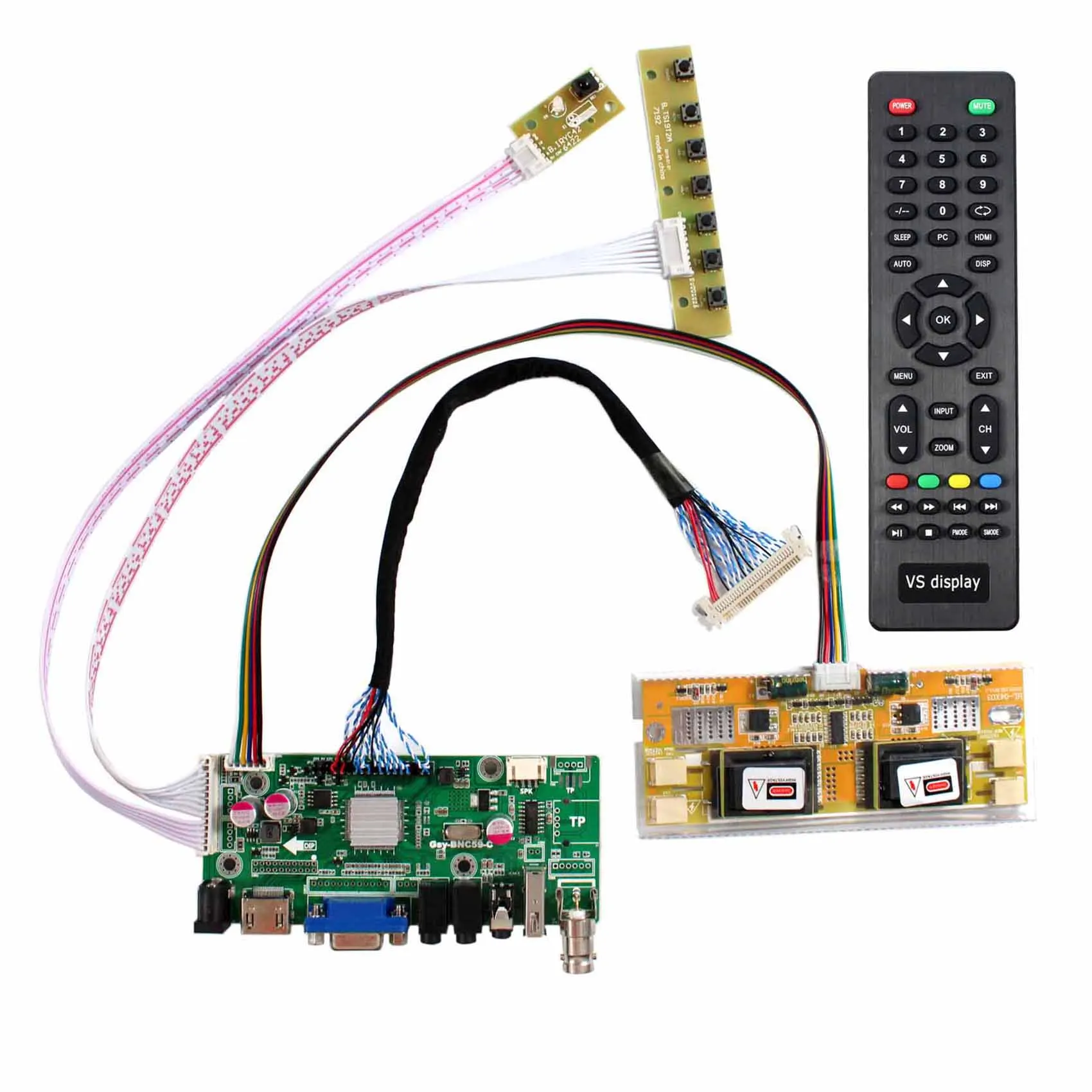 

HD-MI VGA 2AV USB LCD Controller Board work with 21.5inch 1920x1080 M215HW01 V0 V1 V9 M215HW03 V0 HM215WU1-300 LM215WF1-TLA1