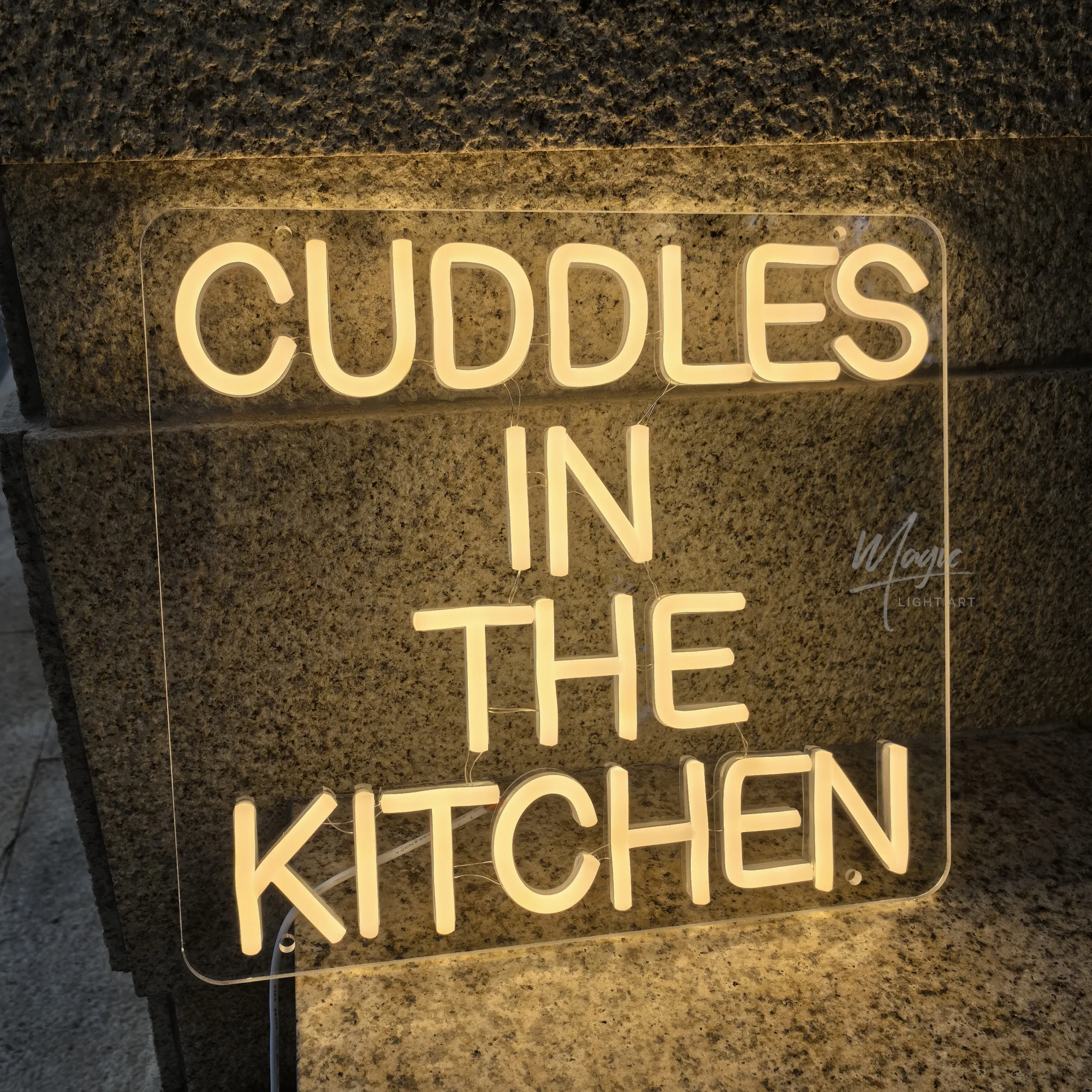 

Неоновая вывеска «Cuddle In The Kitchen» с питанием от USB, светодиодная неоновая вывеска, украшение для стены, для кухни, спальни, гостиной, подарок на вечеринку