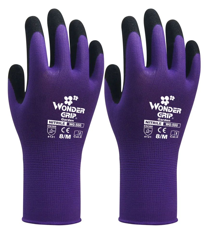 

Gardening Work Glove Children Women Safety Mittens Nylon With Micro Foam Nitrile Coating