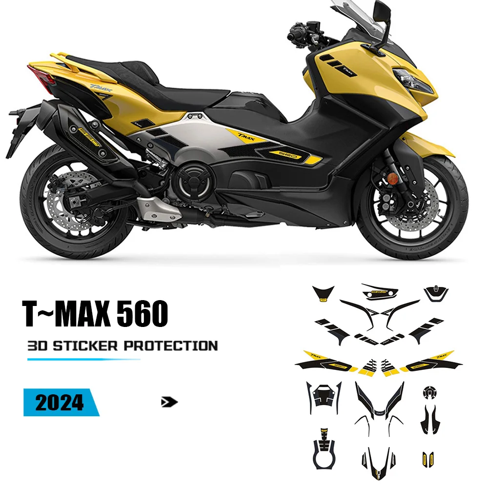 

Motorcycle 3D Stickers Full Set Protection Decoration Decoration Accessories For Tmax560 TMAX 506 TMAX560 TMAX560 2022 2023 2024