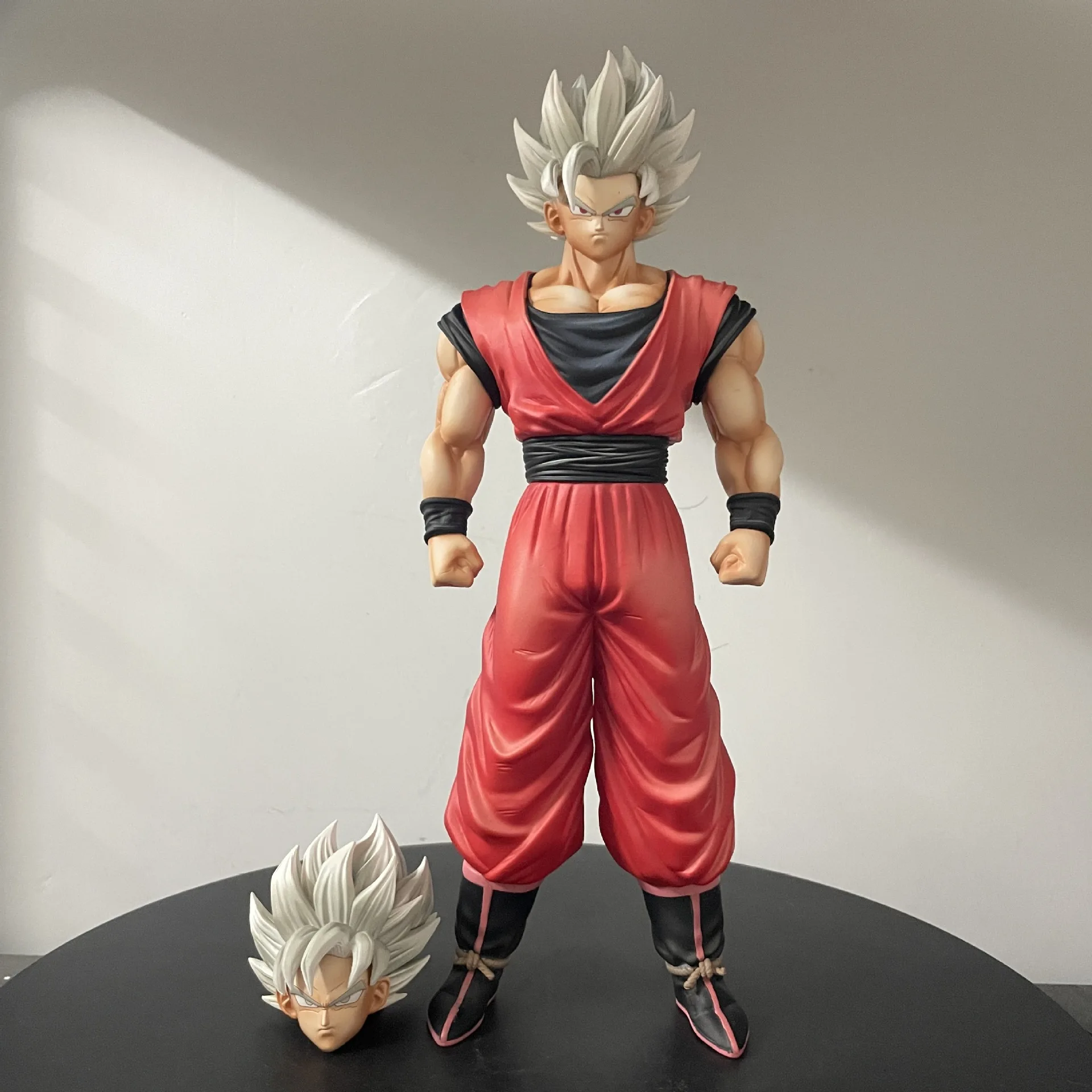 

Dragon Ball Anime Figure Super Series Goku Double Headed Super Saiyan Action Statue Doll Model Children Toys Decoration Gift