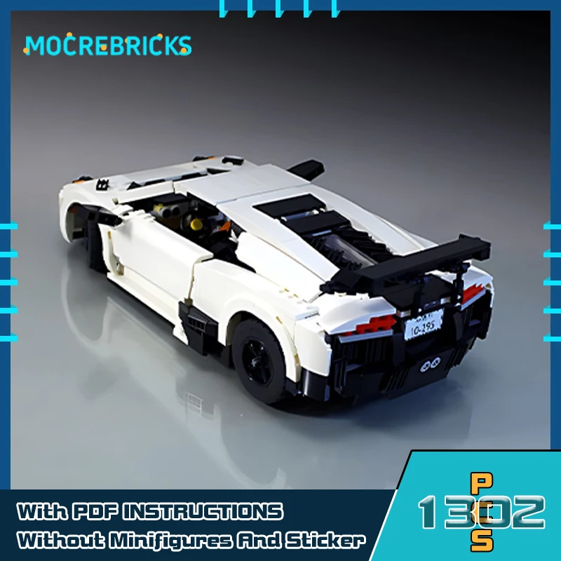 Speed Champion SV Racing Sport Car Model, City Supercar Building Blocks, Bricks Toy, Presentes colecionáveis para crianças, MOC-137369