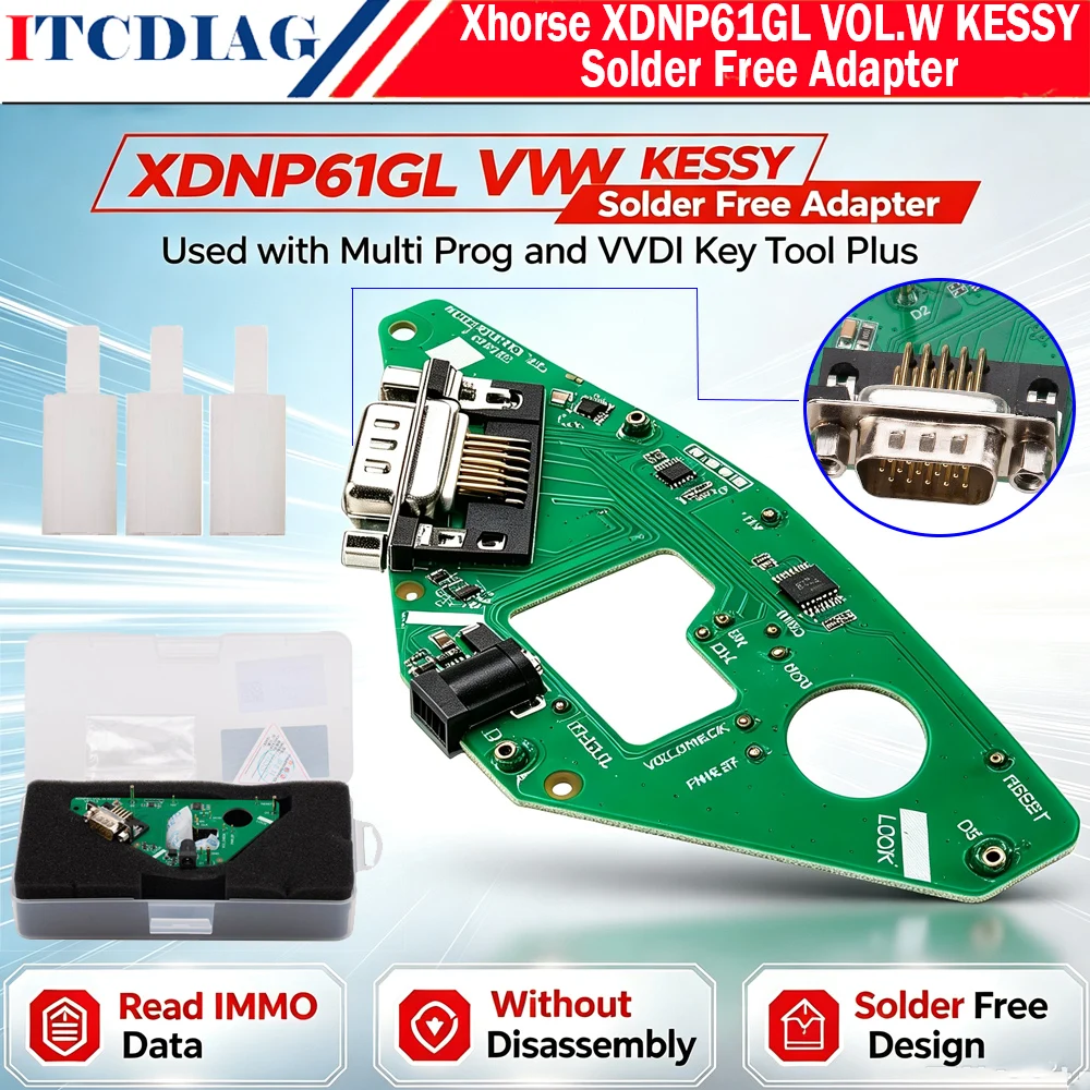New Xhorse VOL.W KESSY Solder Free Adapter For Audi 2008- IMMO4 Kessy Read IMMO Data for V-W For VVDI Key Tool Plus Multi Prog