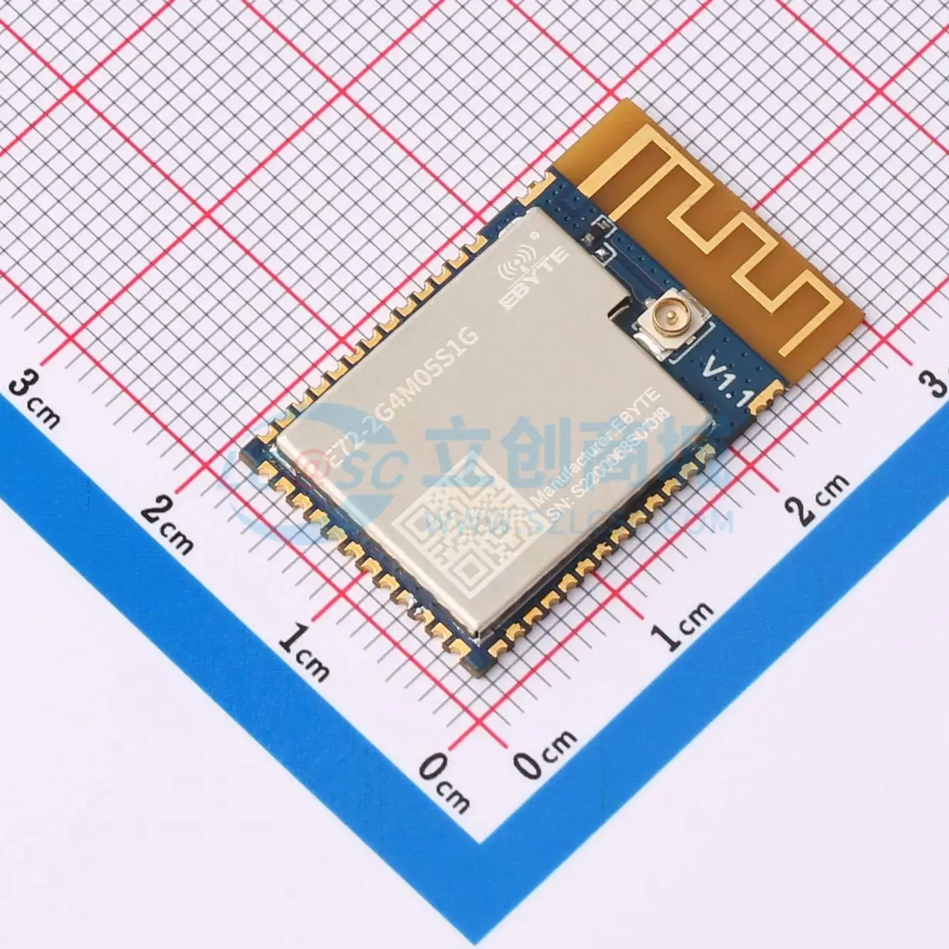 3pcs E72-2G4M05S1G SMD 28.7x17.5mm CC2642chip GPIO JTAG 5.2 Bluetooth Wireless Module for Smart Home System