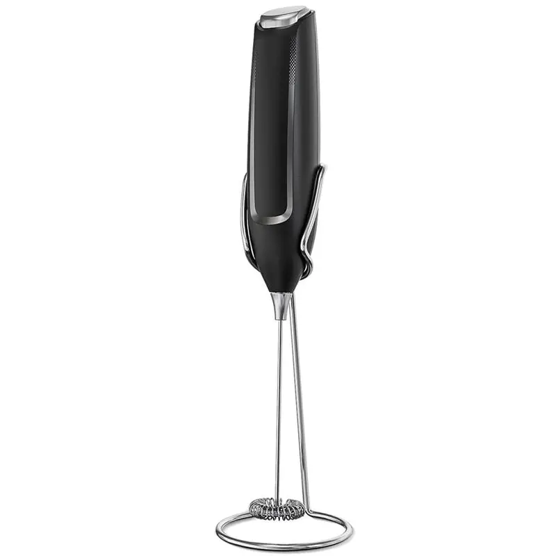 

A20F-Milk Frother Handheld With Stand, Battery-Operated Electric Foam Maker Frother Wand, Whisk Drink Mixer & Foamer