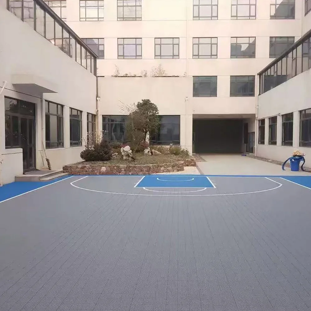 Beable Multi-Purpose Interlocking Sports Court Flooring for Commercial Basketball Projects Custom Logo Basketball Tiles
