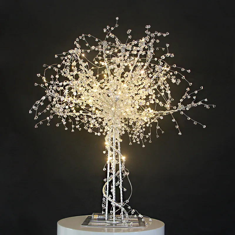 

2 шт., украшение для свадебного стола, центральные элементы, хрустальное освещение, дерево, сцена, дорожное руководство для детского душа, Рождественская вечеринка, декор, реквизит