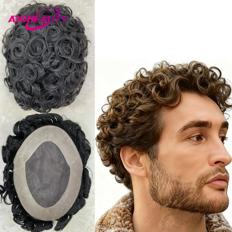 

Мужской парик-накладка из натуральных волос 25 мм, монолента NPU, для замещения волос, мужской капиллярный протез, натуральные человеческие волосы, парик для мужчин, протез для замещения волос