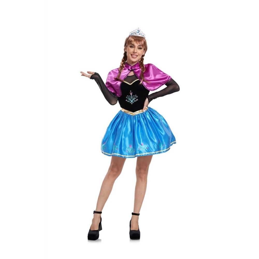 Princ Anna Kostüm Dr. Langes Haar Halloween Fee T S Performance Outfit Damen Ethnische Kleidung Bühnenkostüm