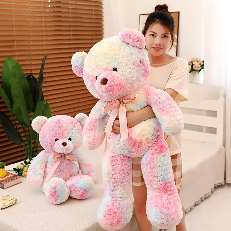 High Quality 2 Colors Bear Stuffed Animals Bear Plush Toys Doll Pillow Kids Lovers Birthday Baby Gift