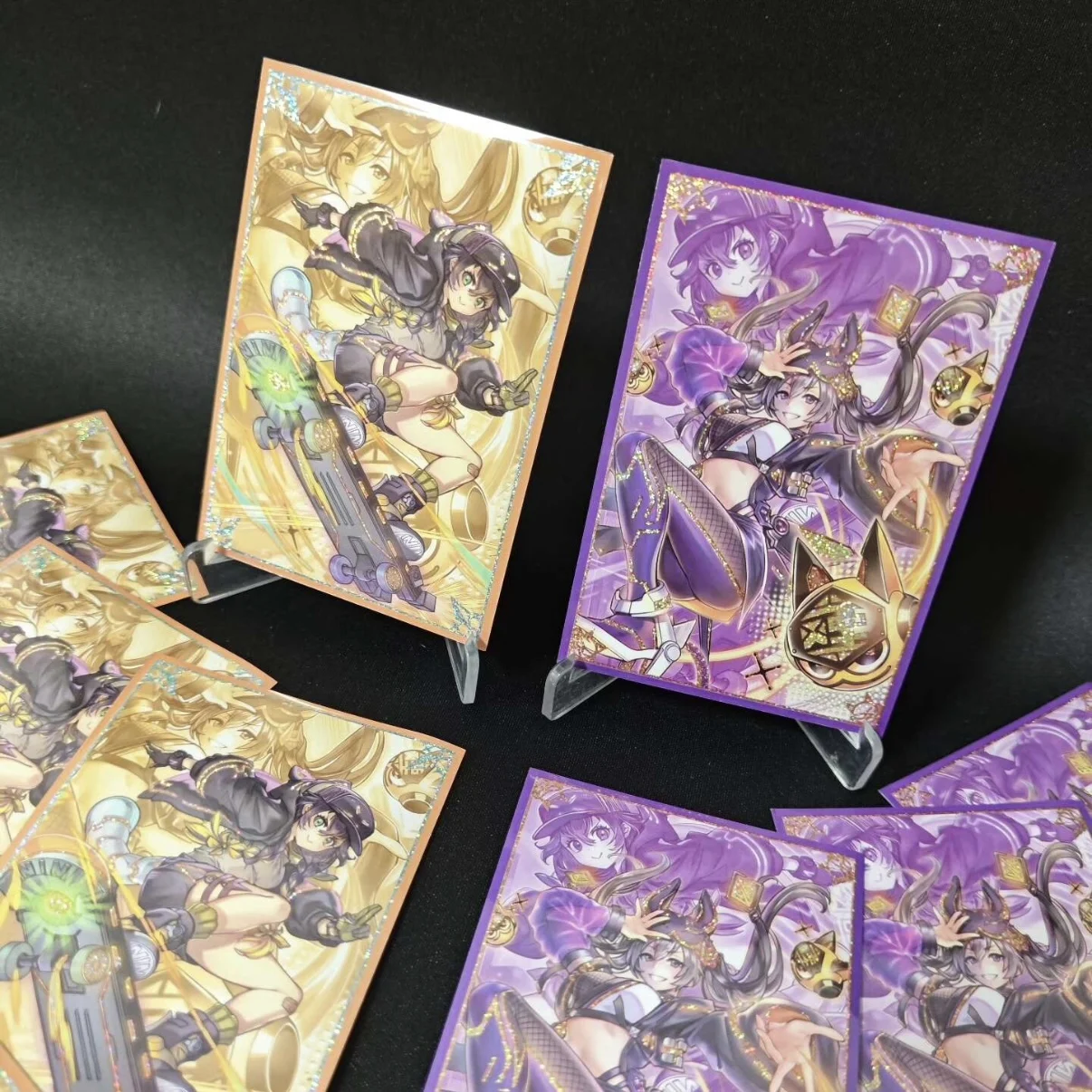 

50pcs Yu-Gi-Oh! SP Little Knight/ IP Masquerena Card Sleeve OCG Partial Broken Glitter Game Collection Card Protective Sleeve