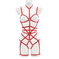 Bondage Harness Women Body Harness Sexy Lingerie Belt Wear Adjustable Cage Bra Hollow Jumpsuits Erotic Apparel Nightwear Uniform