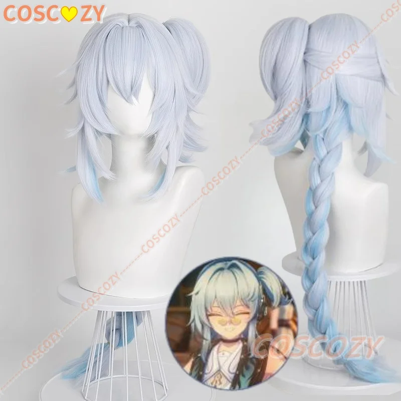 

Wuthering Waves Buling Косплей Парик Синий Белый Длинные Косы Хуанлун Фестиваль Хэллоуин Вечеринка для Женщин Девочек Карнавальный Реквизит