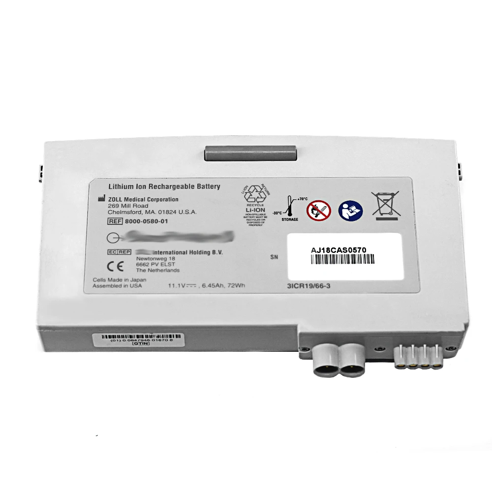 

Original 8000-0580-01 Li-Ion Battery for Z O-LL Su-per Po-wer II D e-fi-bril-lator 11.1 V