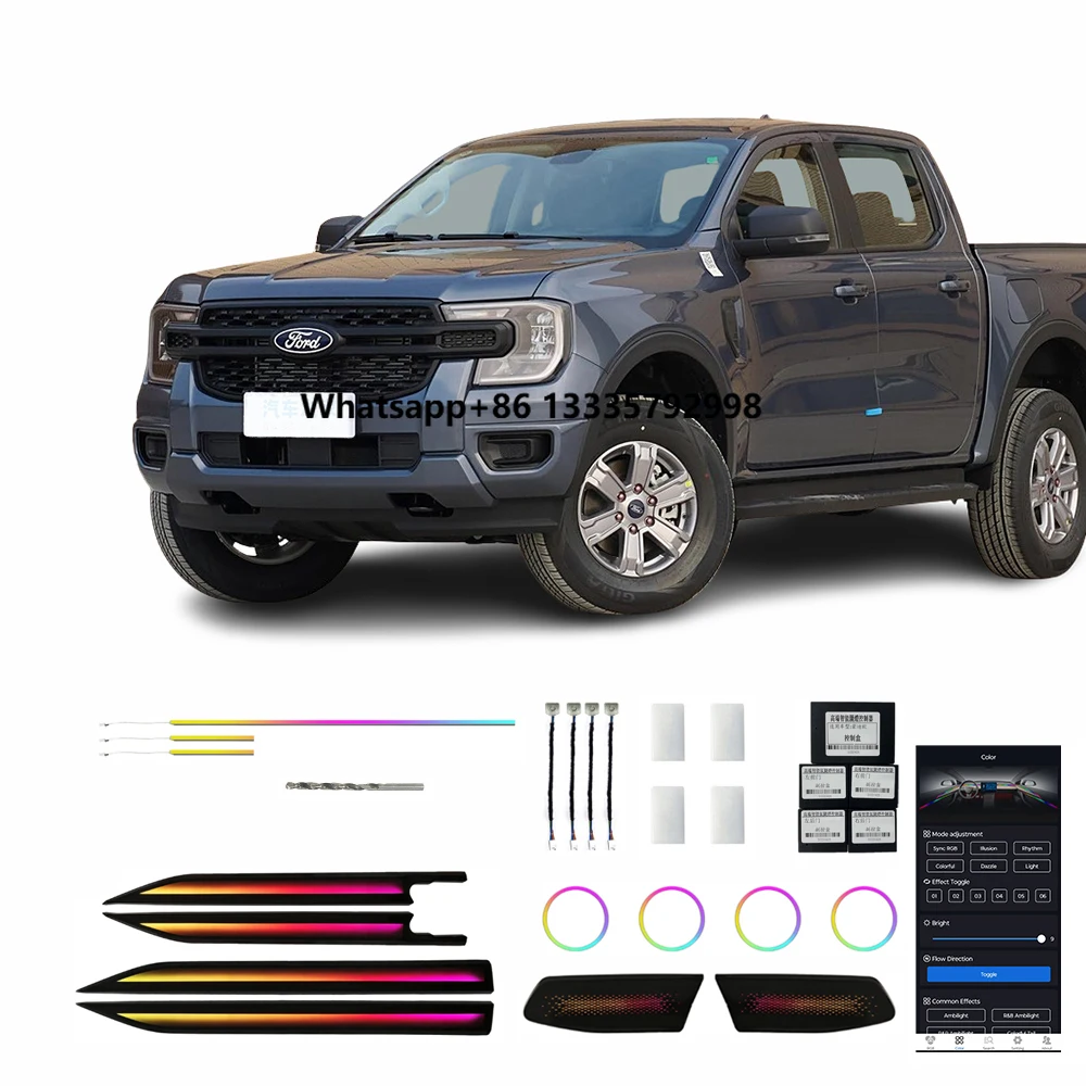 

Ford 23 Ranger 24 Lights Luxury Factory Direct Car Interior Modification Ambient Light Car Interior