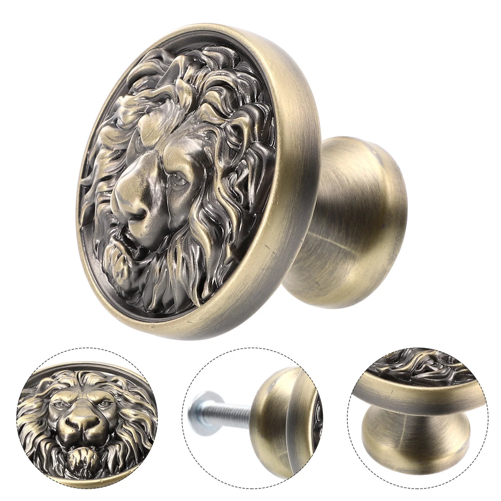 

Cabinet Door Handle Child Black Knobs Dresser Drawers Zinc Alloy Pull for