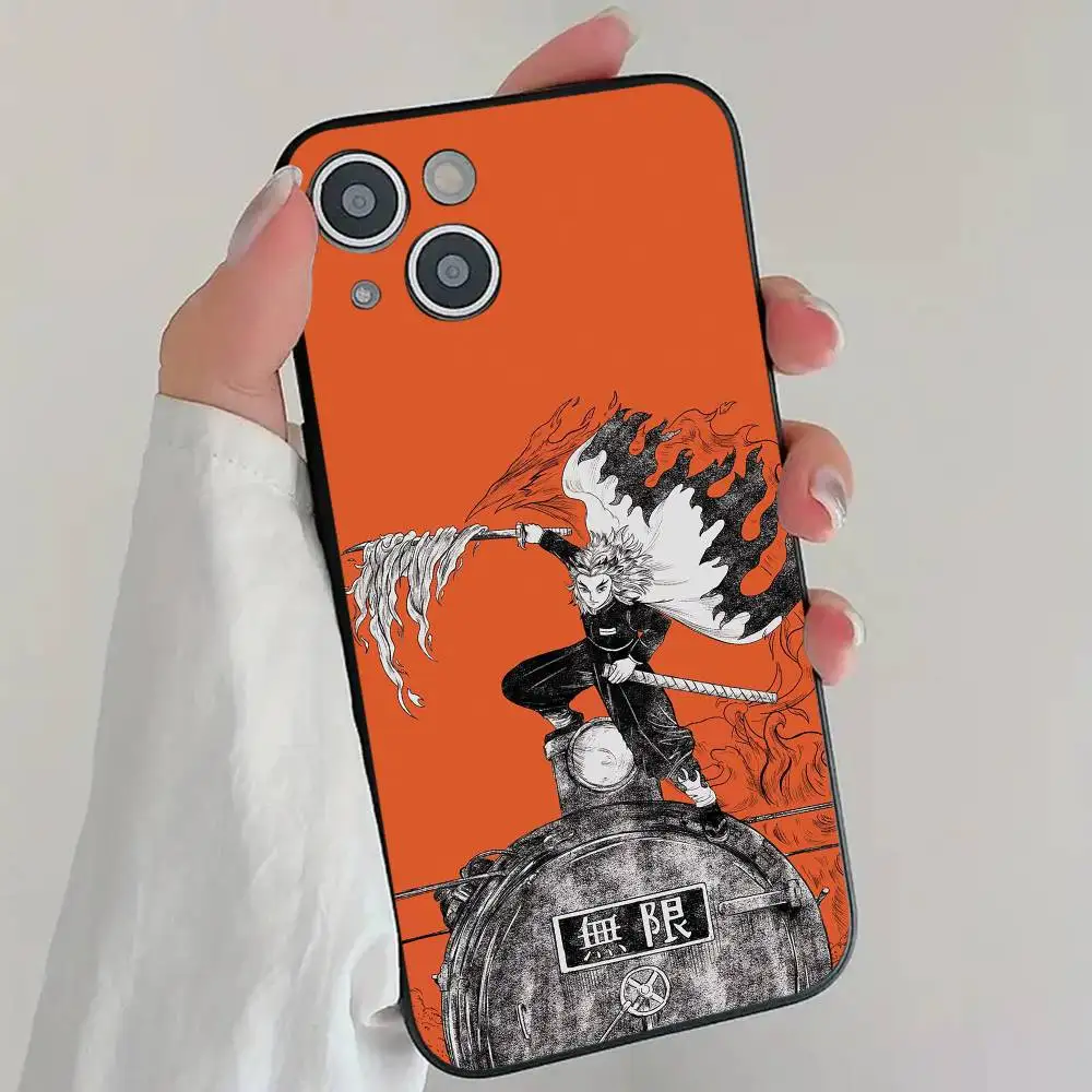 Kyojuro Rengoku Capa de telefone de silicone macio para iPhone 17 Air 16 15 14 13 12 11 Plus Pro Max Plus