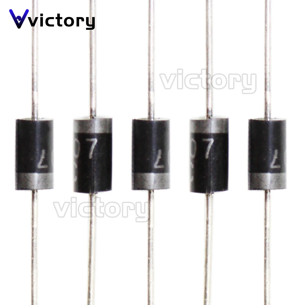 100PCS Schottky Rectifier Diode 1N5817 1N5819 1N5399 1N4937 1N4004 1N4001 1N4007 UF4007 HER107 FR207 FR157 FR107 RL207 DO-41