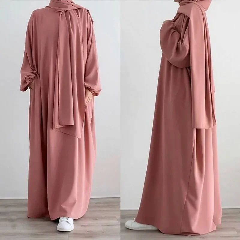 

Abaya Hooded Jilbab Women Islamic Long Dress Ramadan Eid One Piece Prayer Outfit Dubai Turkey Modesty Kaftan Muslim Hijab Robe