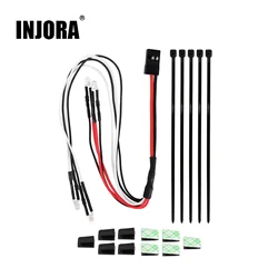 INJORA-Controle Remoto Faróis LED e Luzes Traseiras, Kit Interruptor para Crawler RC 1:18, Atualização TRX4M, Luz CH3