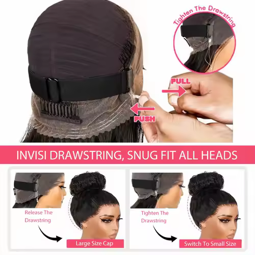 360 HD Full Lace Front Wigs Curly Wig Real Human Hair Pre Plucked Deep Wave Invisible Strap Glueless Wig Water Wave Lace Frontal - Image 6