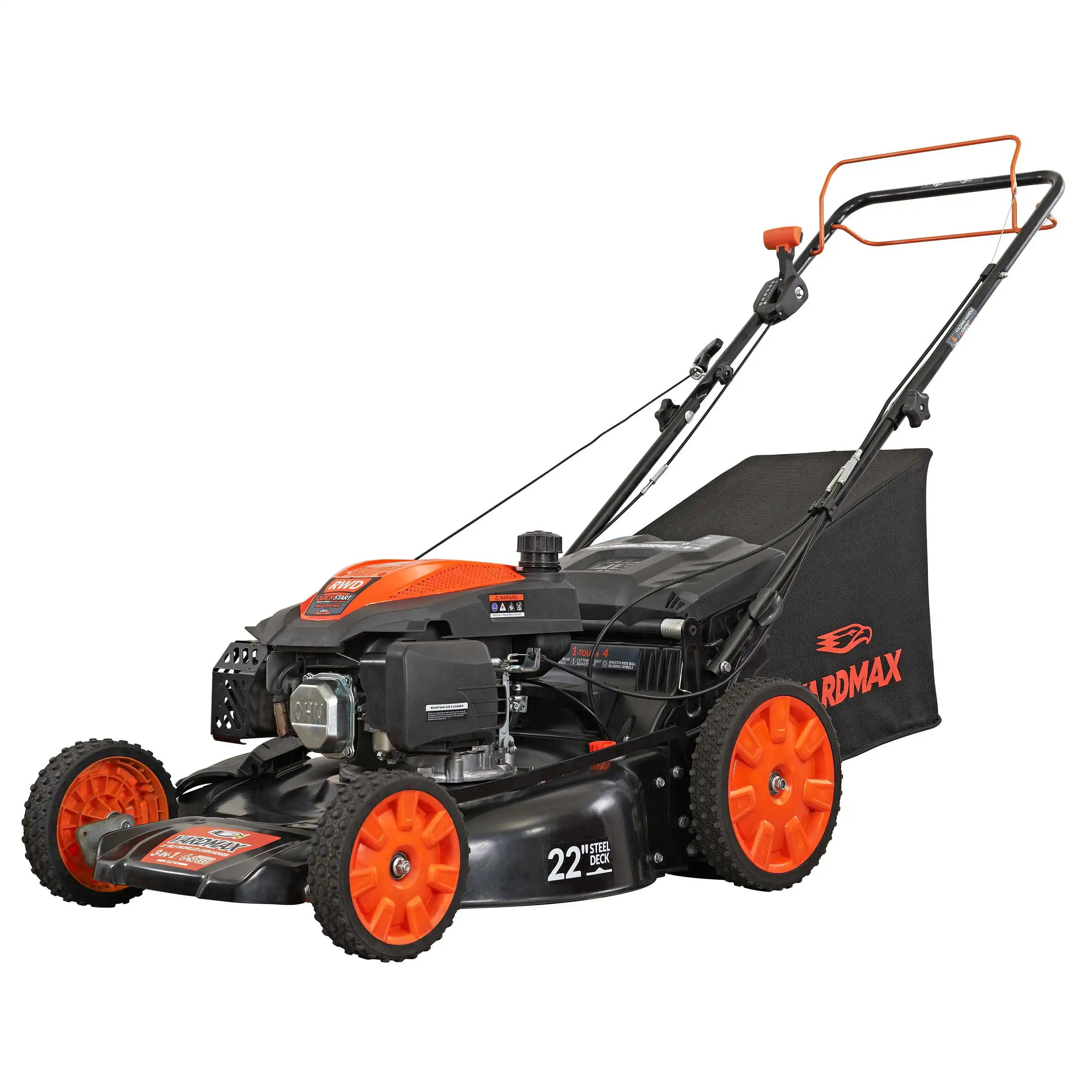 22 in. 201cc SELECT PACE 6 Speed CVT High Wheel RWD 3-in-1 Gas Walk Behind Self Propelled Lawn Mower