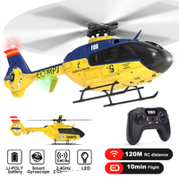 YXZNRC F06 EC135 RC Helicopter 1:36 2.4G 6CH 6 Axis Gyro Model RTF Direct Drive Brushless Roll Flybarless Aircraft Toys For Adul