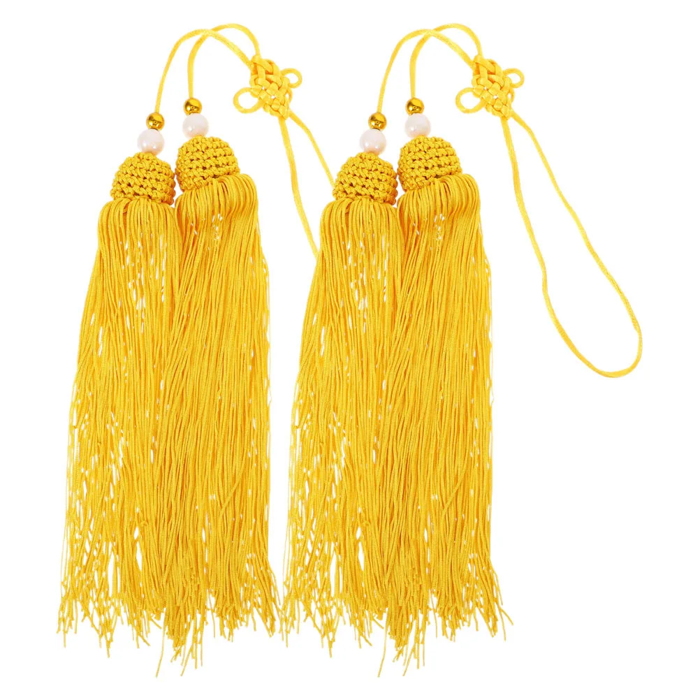 2 قطعة فنون الدفاع عن النفس السيف شرابة تاي تشي التدريب المنافسة الصينية عقدة السيف ملحق ديكور الصينية