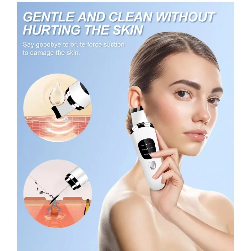 Beauty Face Care Ultrasonic Exfoliating Ultrasonic Face Cleaner blackhead Skin Facial Scrubber Machine