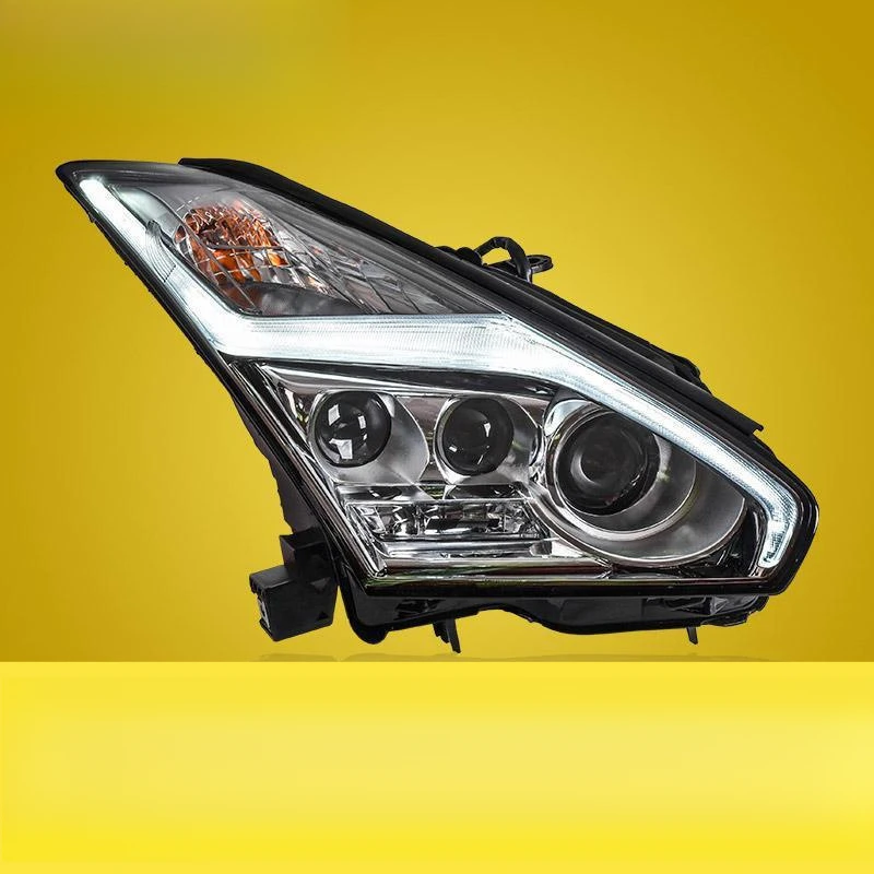 Suitable for Nissan GTR Assembly 2007-2015 Model Modified Lightning Daytime Running Light LED Lens Headlight Assem