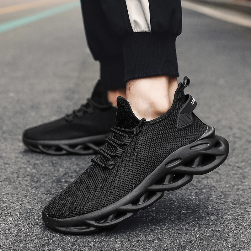 

YRZL Men's Sports Shoes Anti Slip Lightweight Comfortable Wear Resistant Breathable Mesh Casual Sneakers for Man Big Size 47 48