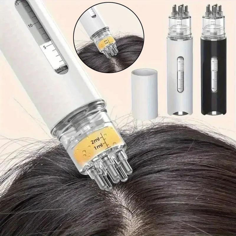 

Portable Scalp Massager Comb with Oil Applicator 15ml 2-in-1 Hair Oil Applicator Bottle with Scalp Massager Oil Serum Applicator