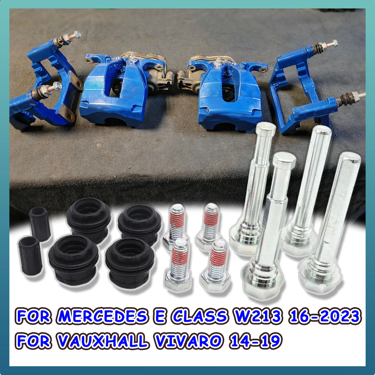 Front Left Right Brake Caliper Cylinder Slider Guide Pin Rubber Bushing Boot Seal Kit For VAUXHALL VIVARO MERCEDES E CLASS W213