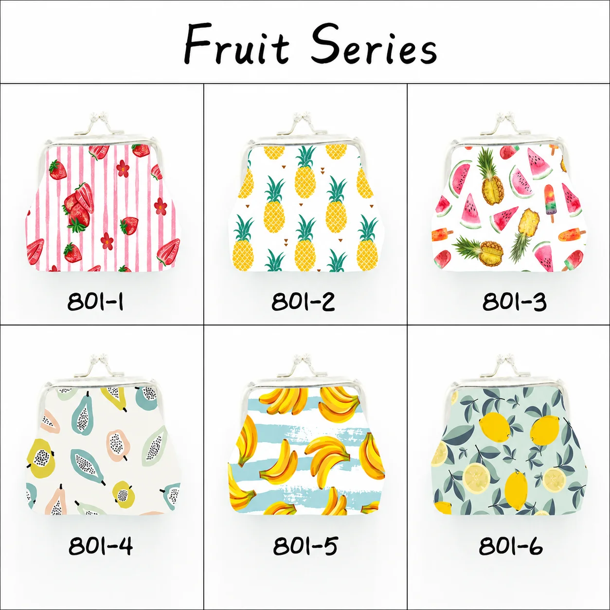 Mini Storage Pouch Printed Fabric Metal Clasp Purse Printed Coin Purse Stylish Unisex Small Bag For Commuting School Office