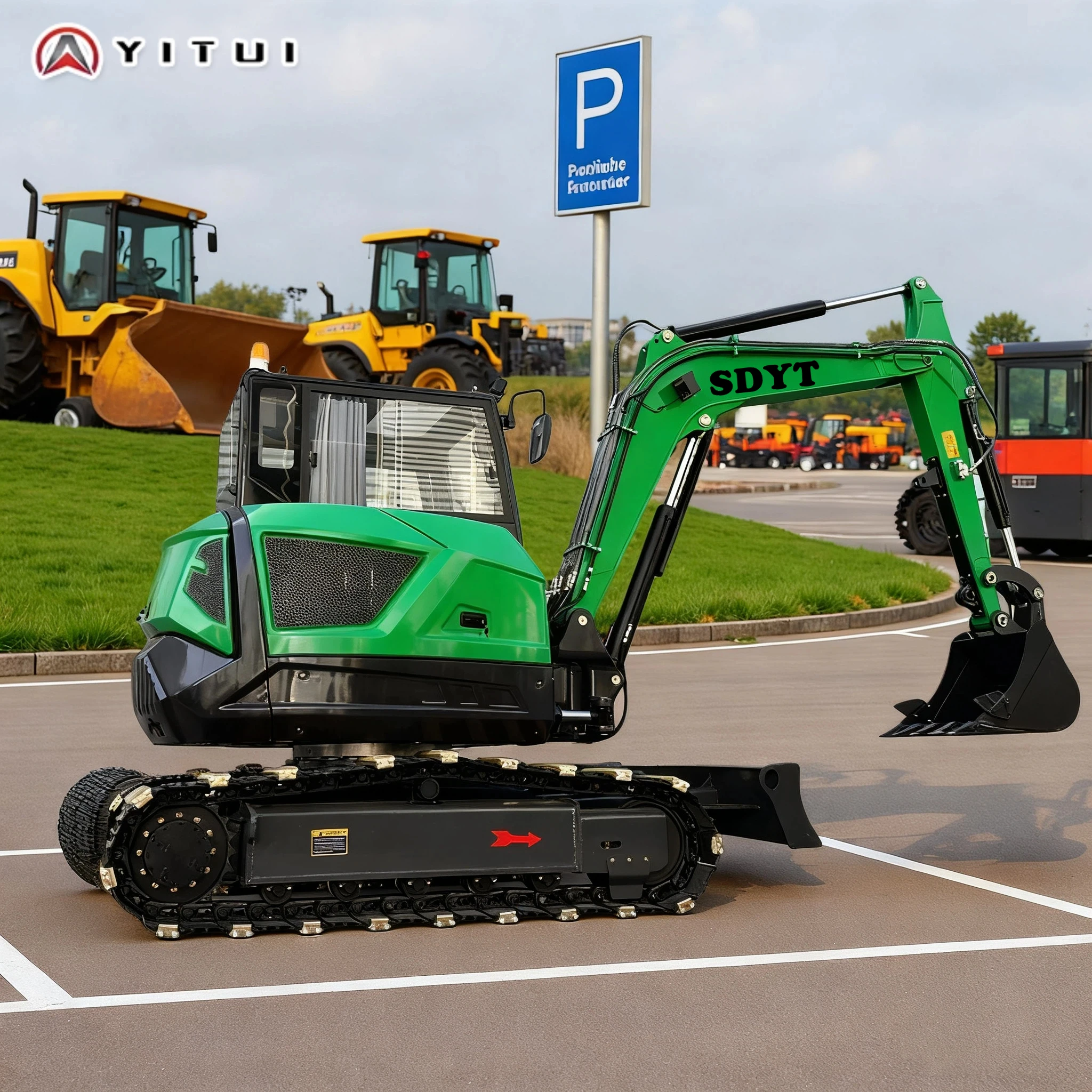 حفارة صغيرة 1.2 طن مخصصة عمق الحفر العميق 3 أمتار محرك كوبوتا ضمان جودة مبيعات المصنع مباشرة #1