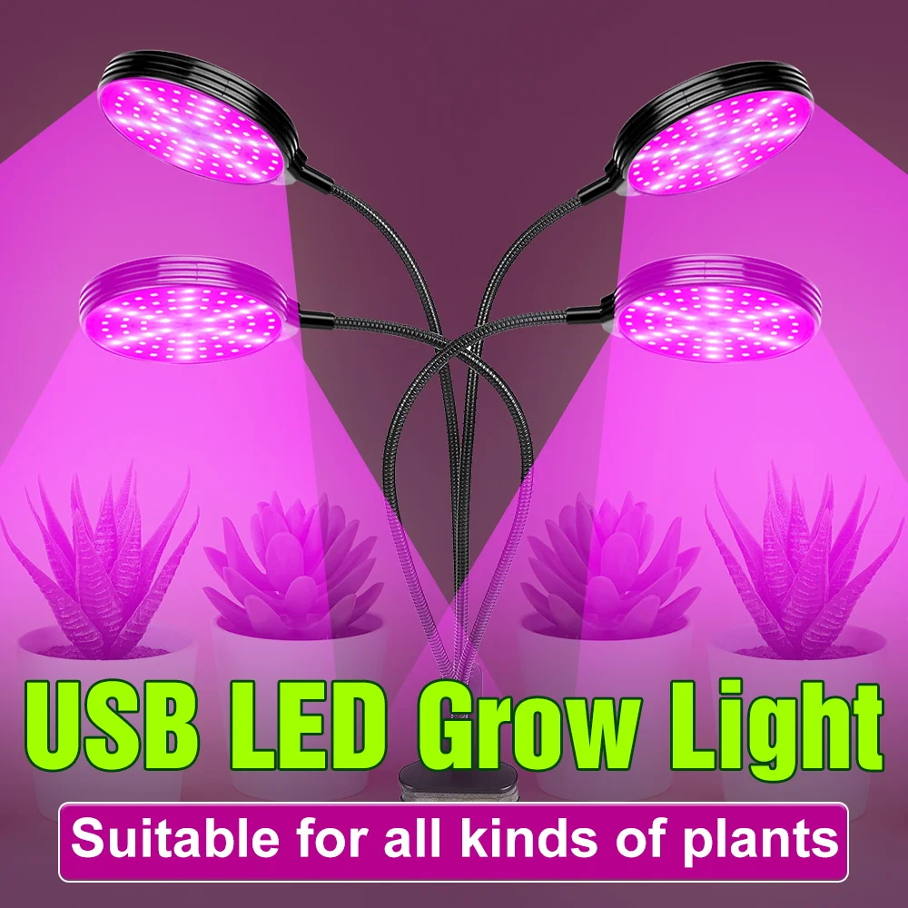 

LED Plant Grow Lights Full Spectrum Flower Seedling Vegetable Indoor Hydroponics Cultivation Growth Lamp Dimming Timing Function