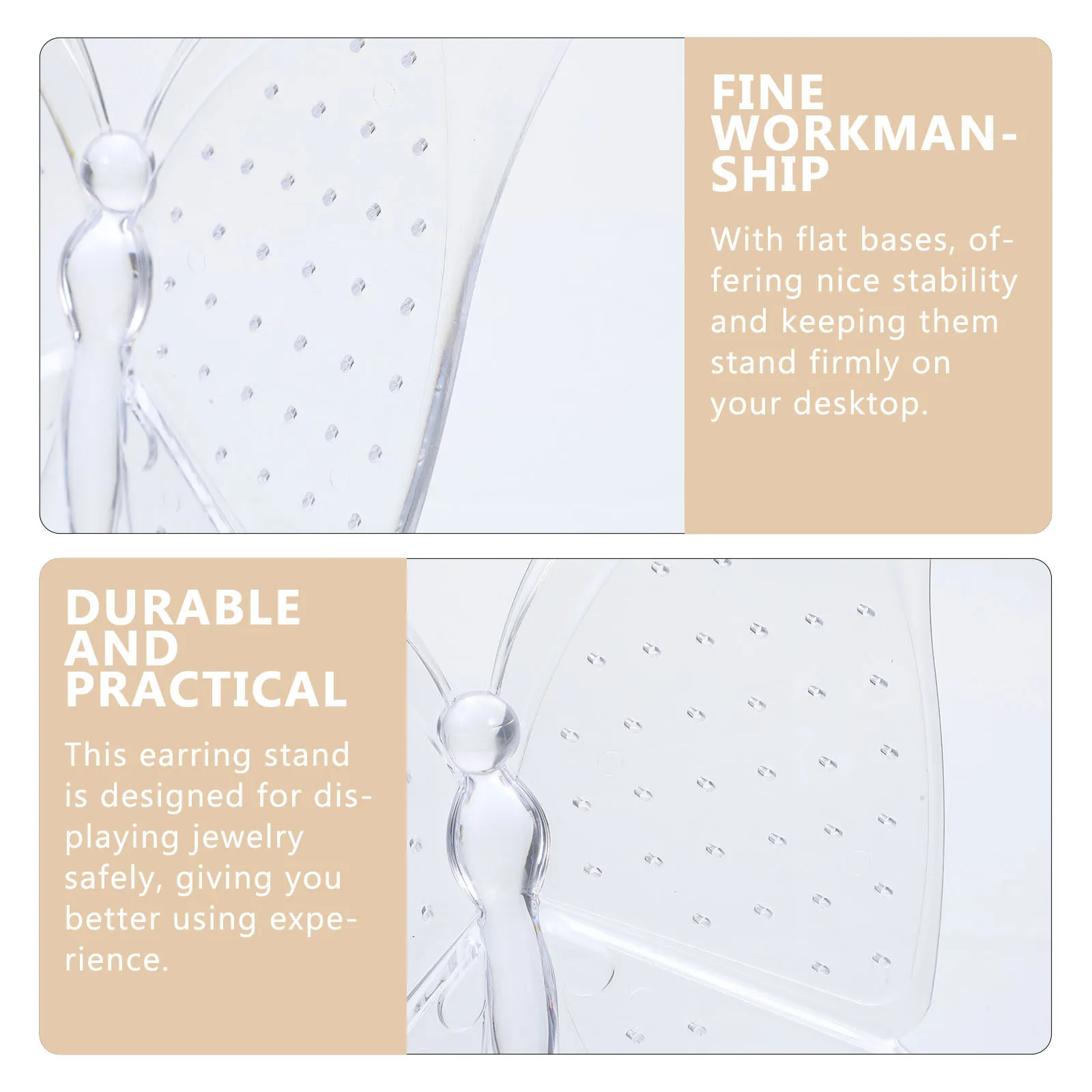 

Earring Display Stand for Women Small Earrings Storage Holder Jewelry Organizer Rack Ear Studs Showing Stand