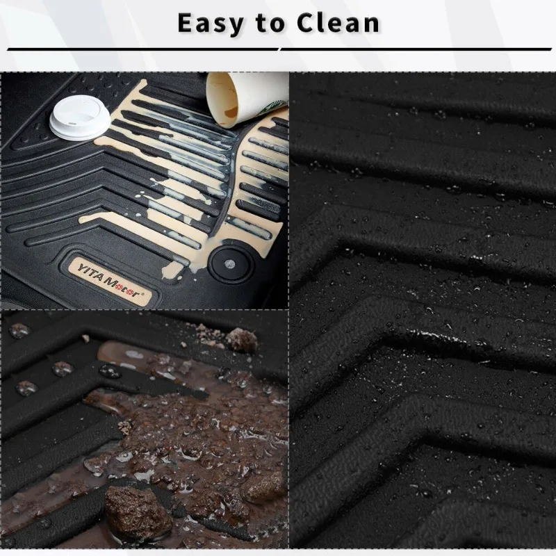 All Weather 3D Floor Mats for 2013 2014 2015 2016 2017 Honda Accord Sedan 1st + 2nd Row Liners United States