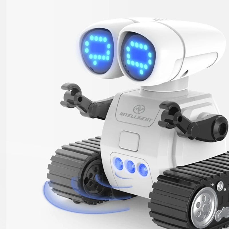 Zabawki robotów RC z funkcją walkie talkie, wykrywaniem talii, programowaniem ruchu, tańca i lśniącym prezentem LED dla dzieci