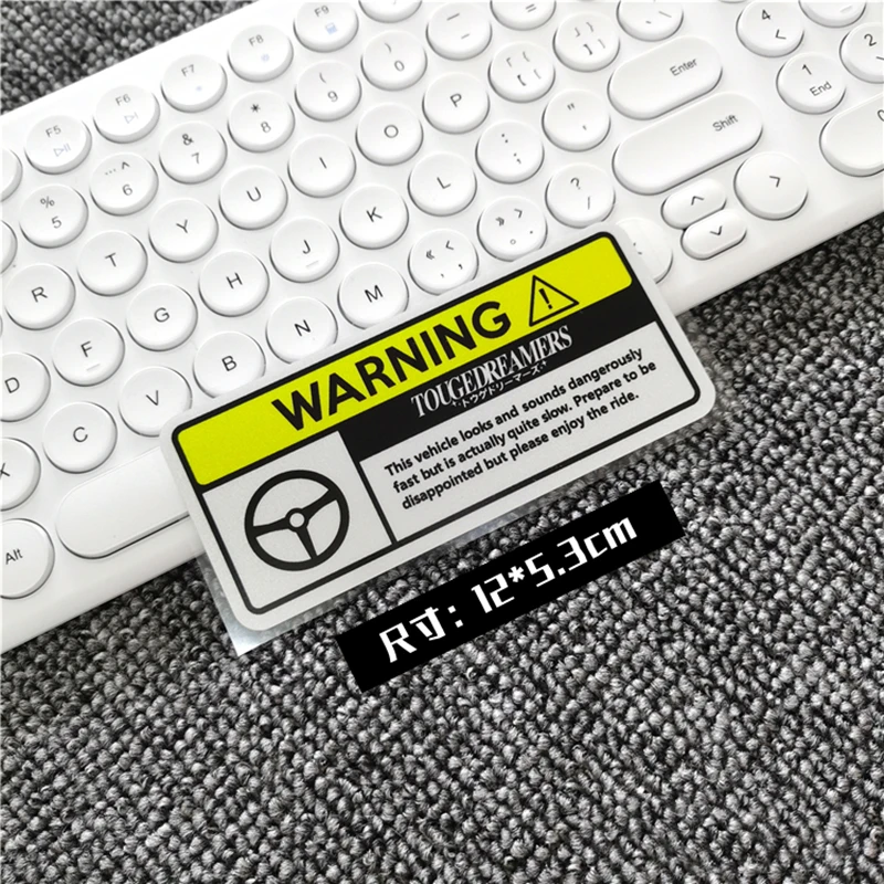 Japanese JDM Attention No Phonecall Drink Do Not Touch Car Styling Vinyl Auto Interior Decorate Warning Drive Safe Stickers